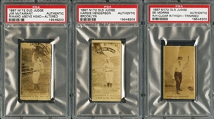 1887 N172 Old Judge Collection of (3)    